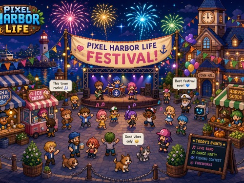 Pixel Harbor Life festival etkinlik sahnesi