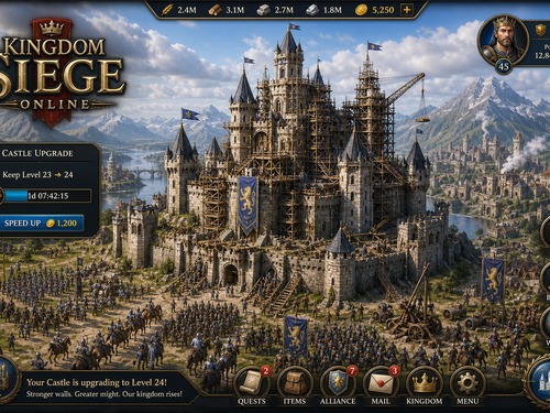 Kingdom Siege Online kale geliştirme görseli