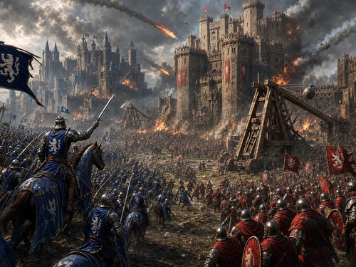 Kingdom Siege Online ittifak savaşı sahnesi
